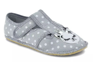 Kapcie Raweks ZUZIA 10B papcie barefoot  dziewczęce kotki