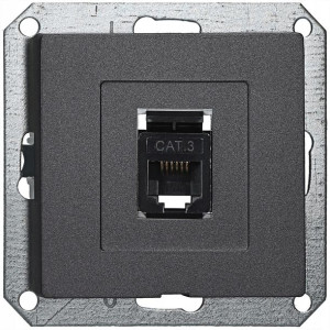 Gniazdo moduł telefoniczne 6-PIN MAGIC grafit