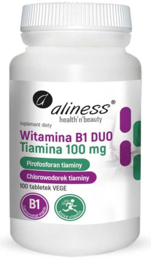 ALINESS Witamina B1 Tiamina DUO 100 mg 100 tab.