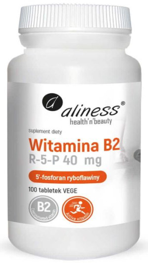 ALINESS Witamina B2 R-5-P Ryboflawina 40 mg 100 tab.