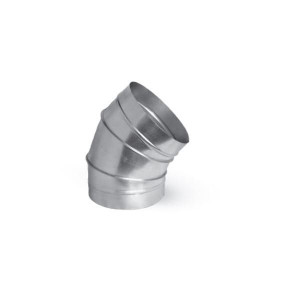 Kolanko / Kolano BS segmentowe kąt 45 250mm do rur spiro metalowe ocynk