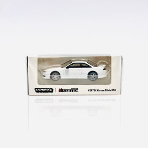 Nissan VERTEX Silvia S14 White - Special Edition Tarmac Works 1:64
