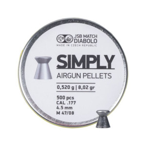 Śrut diabolo JSB Simply 4,5 mm 500 szt. 0,520 g