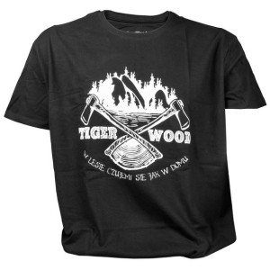 Koszulka męska TigerWood Two Axes czarna L