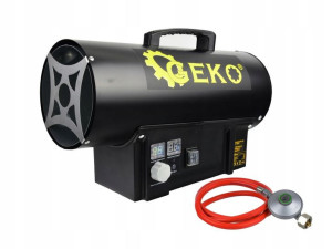 GEKO Nagrzewnica GAZOWA 20kW 500m2/h REDUKTOR+WĄŻ