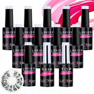 La'kier 10x lakier hybrydowy + BAZA TOP karuzela
