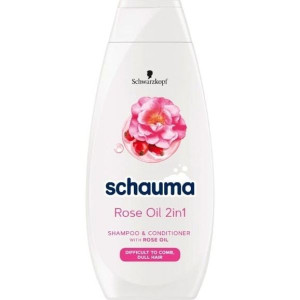 Schauma Rose Oil, szampon i odżywka 2w1, do wł. splątanych i matowych 400ml