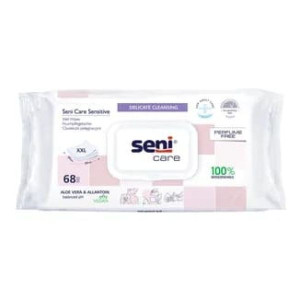 Seni Care Sensitive, chusteczki nawilżane, pielęgnacyjne, XXL, 68 szt