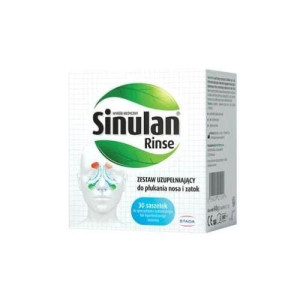 Sinulan Rinse, zestaw uzupełniający do płukania nosa i zatok, sasz, 30 szt.