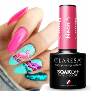 Claresa Lakier Hybrydowy Uvled Mix Kolorów Lakiery