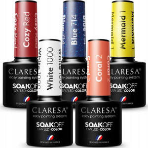 3+2 Claresa Lakier Hybrydowy Uvled Kolory Lakiery