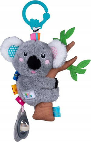Zawieszka pluszowa Koala Dyzio z dzwonkiem i gryzaczkiem