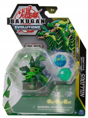 Bakugan Evolutions Platinum Power Up Nillious + 3 figurki i karty