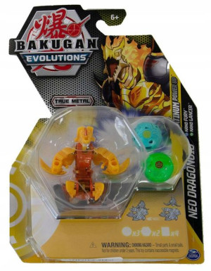Bakugan Evolutions Platinum Power Up Neo Dragonoid + 3 figurki i karty