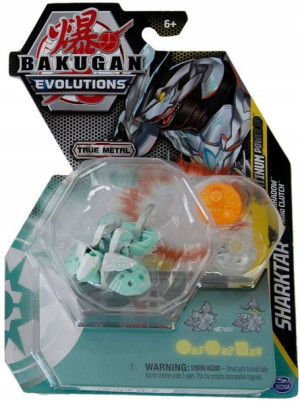 Bakugan Evolutions Platinum Power Up Sharktar + 3 figurki i karty