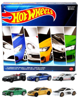 Prezentowy zestaw Hot Wheels 6 samochodów resorak