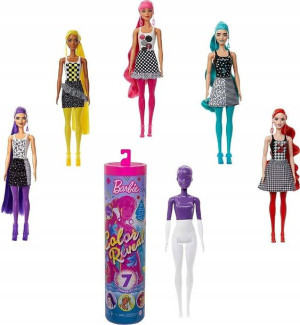 Barbie lalka Color Reveal Monochrom + akcesoria