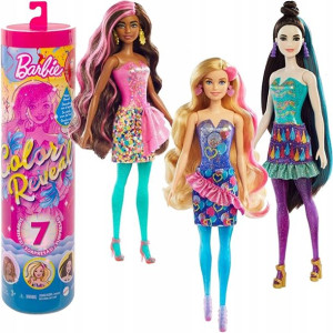 Barbie lalka Color Reveal Party kolorowa niespodzianka + akcesoria