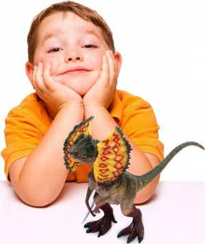 Dinozaur figurka Dilofozaur ruchoma paszcza