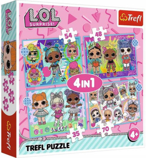 Puzzle 4w1 Poznaj laleczki L.O.L. Surprise! 207 elementów