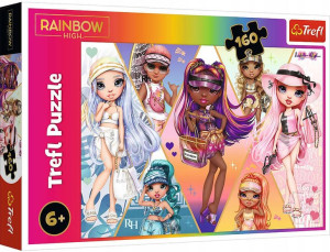 Puzzle 160 elementów Wesołe przyjaciółki Rainbow High