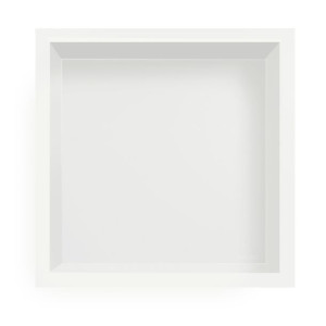 BALNEO Wall - Box ONE Półka wnękowa z kołnierzem 30x30x7 Biały OB-WH1