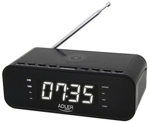 AD 1192B Radiobudzik z bezprzewodową ładowarką i fm