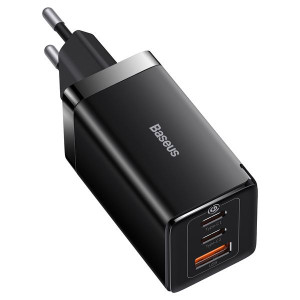 Baseus GaN5 Pro 2C+U  | Ładowarka sieciowa zasilacz 3x USB-A USB-C PD QC3.0