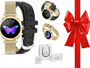 SMARTWATCH damski ZESTAW Giewont + pasek GRATIS