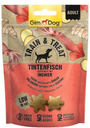GimDog | Train&Treat | Przysmaki dla psa 125g - Kalmary & Imbir 125g