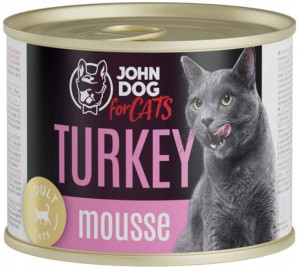 John Dog for Cats | Adult | Mousse 200g - Indyk mus 200g