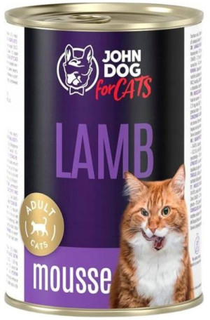 John Dog for Cats | Adult | Mousse 400g - Jagnięcina mus 400g
