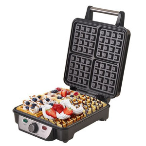 GOFROWNICA 1500W 4 chrupiące gofry Reg Temp