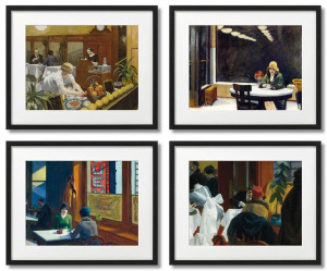 Edward Hopper 4 Szt Komplet, Kawiarnia