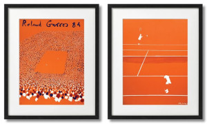 2 PLAKATY W RAMACH - Roland Garros Tenis French