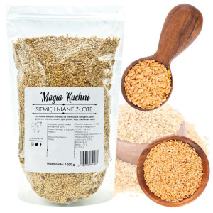 Siemię lniane ZŁOTE NATURALNE czyste 1kg