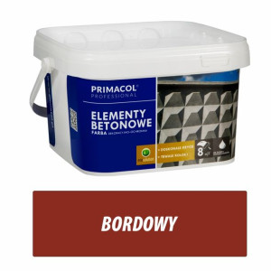 Farba do elementów betonowych - 2,5l bordowa
