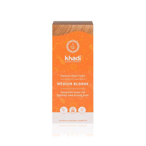 Khadi Roślinna farba do włosów Medium Blonde 100 g