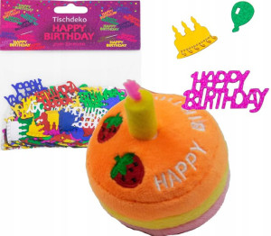 Konfetti dekoracja Happy Birthday