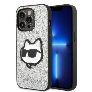 Etui Karl Lagerfeld KLHCP14LG2CPS Apple iPhone 14 Pro srebrny/silver hardca