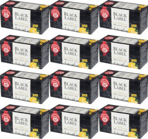 Herbata czarna aromatyzowana Teekanne Black Label Lemon 20szt x12