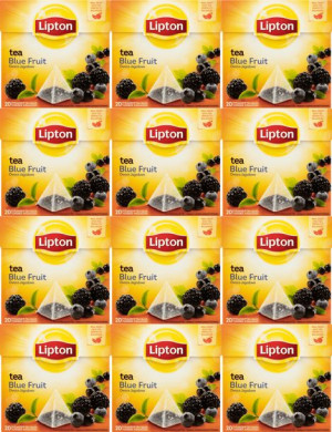 Herbata czarna aromatyzowana Lipton blue fruits owoce jagodowe 20szt x12