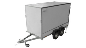 Przyczepka dwuosiowa kontener BOX furgon 300 x 148 UNITRAILER PACK 3015/2 D