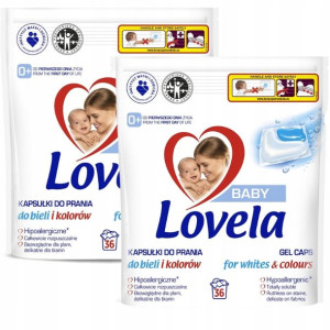 LOVELA Hipoalergiczne Kapsułki Prania Kolor 72szt
