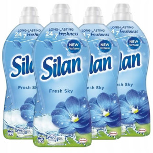 Silan Fresh Sky Płyn do Płukania MIX 288pr 1,8l x4