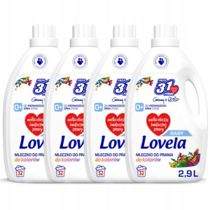 LOVELA Baby Mleczko do Prania Koloru 2,9L x4