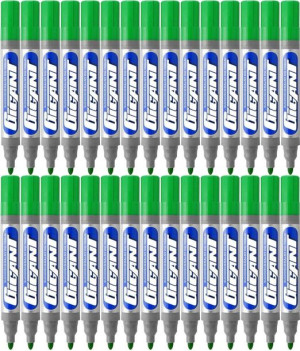 30x Marker suchościeralny Kamet Gigant ścięta zielony