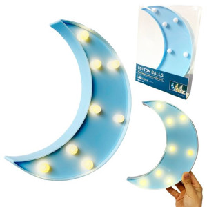 PLATINET PCBARS1050 KSIĘŻYC Lampka LED na ścianę dziecięca na baterie