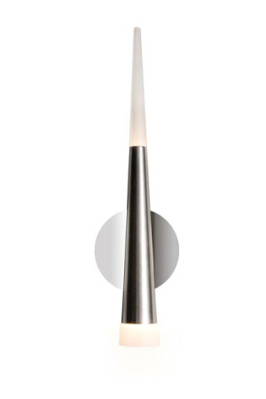 Lampa Dekoracyjna Glamour 12x45cm Srebrna