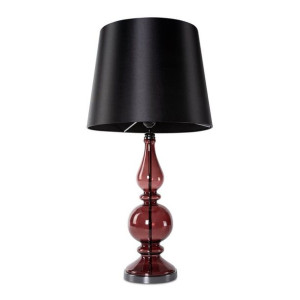 Lampa Dekoracyjna Glamour 28x36x70cm Bordowa